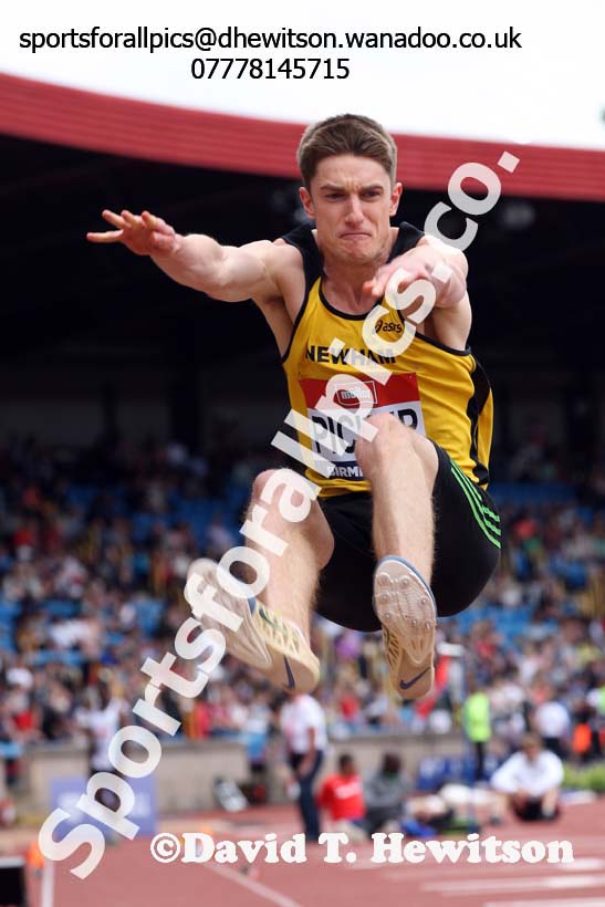 Mens long jump, British Championships, Birmingham. Photo: David T. Hewitson/Sports for All Pics